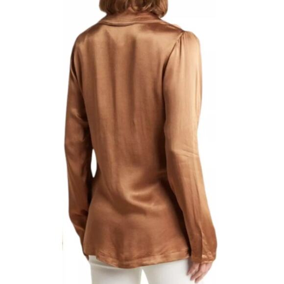 New ~ ELIE. ELIE TAHARI ~ Women's Satin Blazer Size S Fall Vibes - Picture 2 of 7